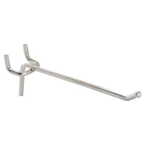 GANCIO PER PANNELLO FORATO TIPO 'SEMPLICE' 10 cm - 100 pezzi
