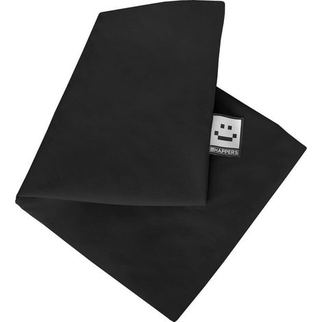Cojín para palets Polipiel Exterior Negro Funda Respaldo Esquina 65x45x25 Sin Relleno Negro