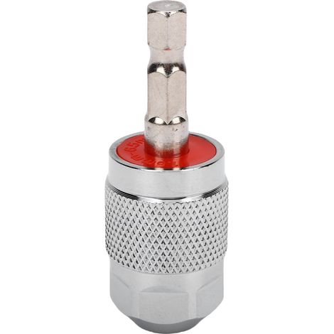 Outil de conversion pour mandrin de perceuse sans clé à queue hexagonale de 6,35 mm (1/4 po), adaptateur de tournevis rapide 1,5-6,5 mm détachable et léger pour fraiseuse électrique à 3 mors.
