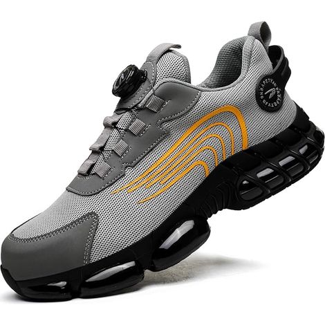 Chaussures de Sécurité Hommes Femmes Basket Légère Respirante Travail Antidérapante avec Embout en Acier ,35EU (1/5)