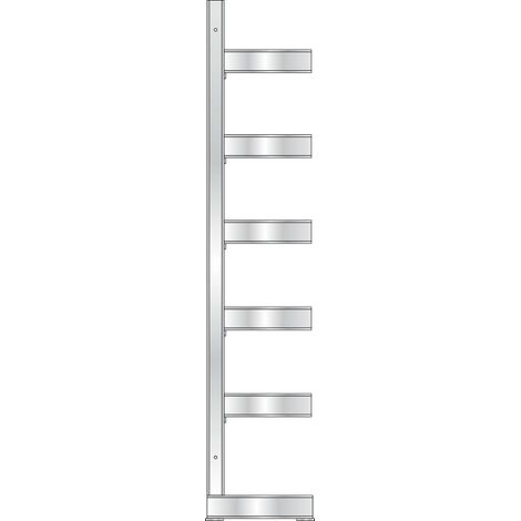BRB Kragarmregal feuerverzinkt, einseitig, BxTxH 3100x740x3 mm, 3 Regalfelder, 6 Ebenen, Tragkraft/Fachebene 1200 kg (1/3)