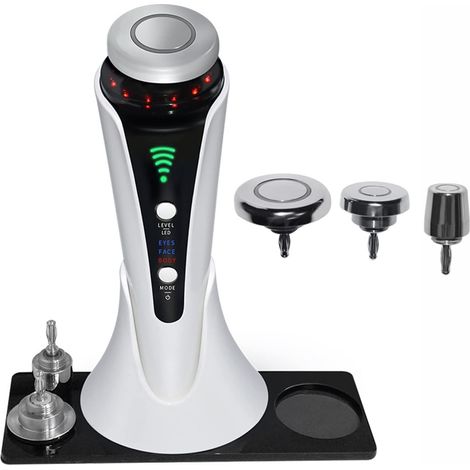 Machine de Levage de Peau de Dispositif de beauté de Radio 3 en 1 for Le rajeunissement Facial de Corps de Visage serrent Le Sac d'oeil enlèvent Le Masseur (1/5)