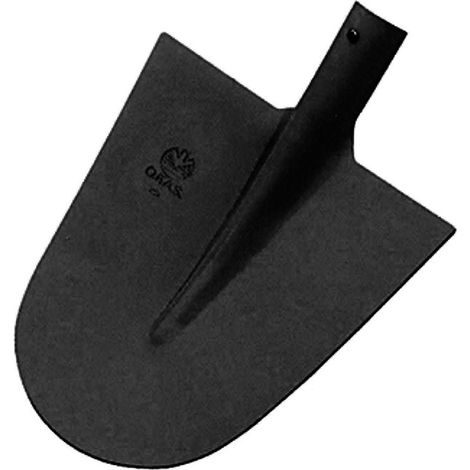 Badile in acciaio punta tonda normale - n°1 cm.26x26,5 - 5 pz