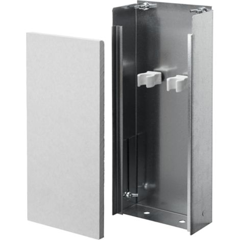 OVENTROP Montagekanal für Unibox Höhe,Breite,Tiefe 350x130x57mm, aus verzinktem Stahlblech, 1022652