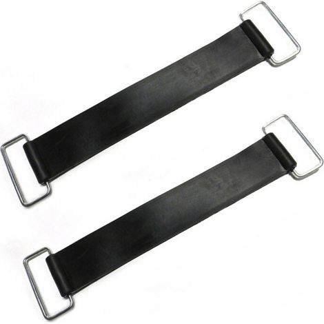 Set mit 2 Batterie-Befestigungsbändern – 15 x 4 cm, Mehrzweck-Batterie-Befestigungsband für Motorräder, leichtes Befestigungsband für Batteriekästen, Befestigungsband für Motorradbatterien, Halterunge