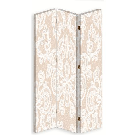 Paravento bilaterale 360, Ornamento beige - 110x170 (1/5)