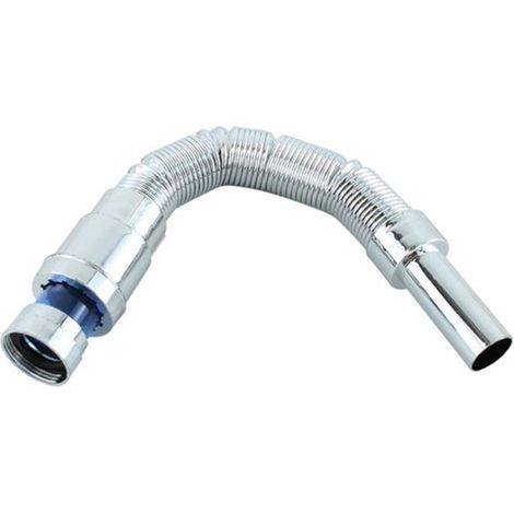 Trade Shop - Canotto Tubo Scarico Flessibile Estensibile Lavabo Lavello 400-800mm 1/4 32mm 10074 - (1/3)