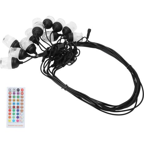 Wasserdichte Lichterkette für den Außenbereich, farbenfrohe RGB-Lampen mit Infrarot-Fernbedienung, 100–240 V EU-Stecker (1/5)