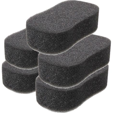 Lot de 5 éponges de nettoyage pour chevaux, lingettes éponges, outils de bain pour chevaux-12.50X6.50X3.50CM-Black (1/3)