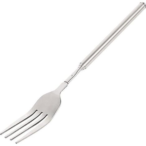 fourchette Telescopique(22,164,6 Cm), Couverts Longue Fourchettes, Fourchette Barbecue En Acier, Fourchettes En Acier Inoxydable Pour Barbecue (1/5)