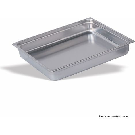 Bac Gastro Inox GN 2/1 - P 40 mm - Lot de 6 - Pujadas