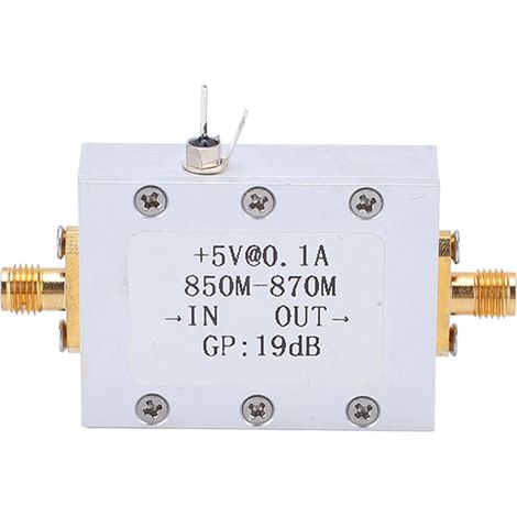 Amplificateur RF Faible Bruit 850-870MHz, Gain 19dB, Module SMA-K avec Boîtier Blindé pour Récepteur (1/5)