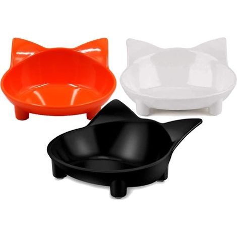 Bol d'alimentation bol pour chatensemble de bol pour chat bol de nourriture pour animaux de compagnie (1/5)