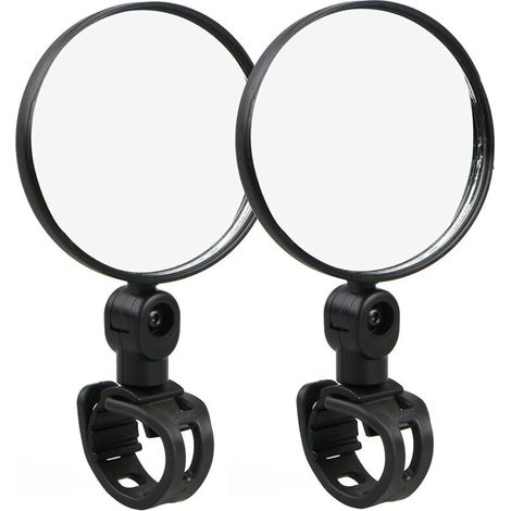 CCYKXA Motorcycle Bike Rearview Mirrors, Wide Angle Convex Reflectors, 360 Adjustable Silicone Quick Release Rear View Mirrors (1/4)