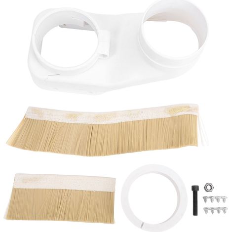 Chaussure de botte anti-poussière de broche 80mm, moteur CNC, Double porte, nettoyeur de couvercle de brosse, accessoires de fraiseuse de gravure blanc (1/5)