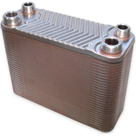 Échangeur de chaleur thermique acier inoxydable 60 plaques max 130 kw eau solaire