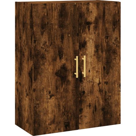 Buffet,Bahut,Armoire murale chêne fumé 69,5x34x90 cm CFW12293 (1/5)