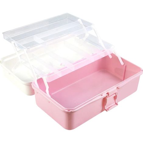 Boîte rangement multifonction, outils, matériel peinture, portable, plastique PP, avec poignée (1/5)