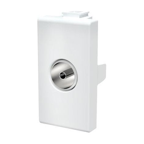 PRESA TV PASSANTE ABM - BIANCO MM 9,5- 8 pezzi