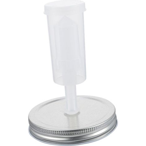 Kit de couvercles de fermentation de 87 mm pour bocaux Mason, comprenant 1 couvercle et 1 barboteur, couleur aléatoire (1/5)