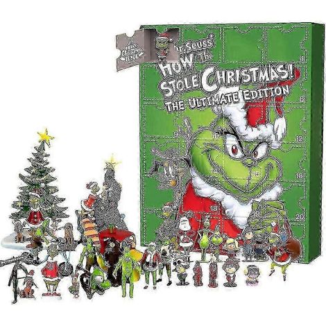 Noël 2023 : Figurines du Grinch et ses amis - Calendrier de l'Avent 24 jours - Cadeaux surprises (1/5)