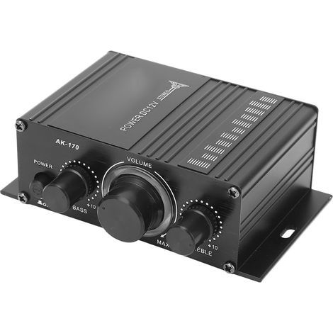 Amplificateur Mini Puissance 12V Son Clair Sans Distorsion Portable pour Voiture ou Maison Lecteur MP3 (1/5)