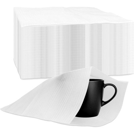 Lot de 100 feuilles d'emballage - 30 x 30 cm - En mousse - Pour déménagement - Carton en mousse - Pour verre, meubles, porcelaine, vaisselle (1/5)