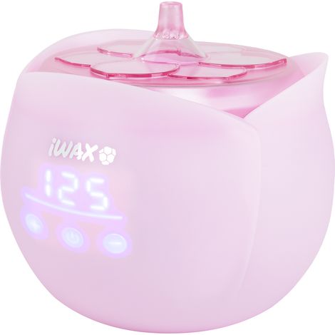 Calentador de cera con forma de flor de iWax, color rosa. (1/5)