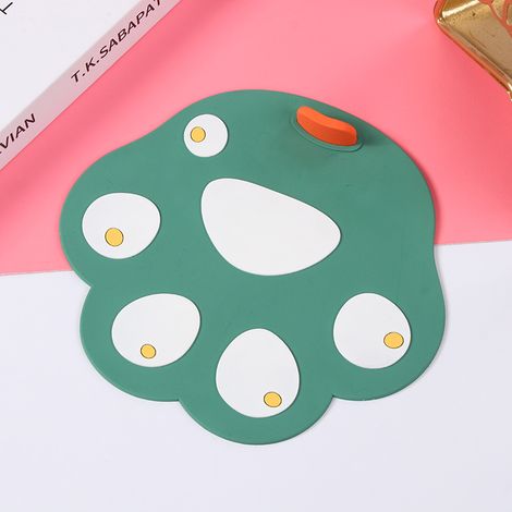 Lot de 2 bouchons d'évier de cuisine (verts), en silicone sûr et créatif. (1/5)