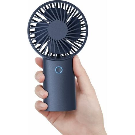 Mini-Tragbarer Akku-Ventilator (4000 mAh) – 3 Geschwindigkeitsstufen – bis zu 20 Stunden Akkulaufzeit – ideal für Reisen, Büros und kleine Räume (1/5)