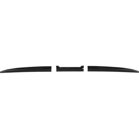 Ensemble de 3 ailerons arrière pour voiture, universel, réduction de la friction de l'air, régulation du flux d'air, aileron arrière haute performance, noir brillant. (1/5)