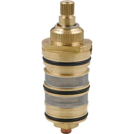 Robinet thermostatique douche laiton - Avec cartouche et poignée - Mélange eau froide/chaude - Fixé au mur durable - Pour salle de bain - Propriétaires et installateurs (1/4)