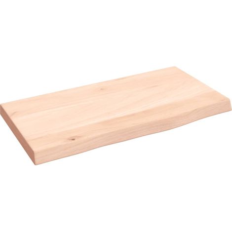 vidaXL Ripiano a Parete 40x20x2 cm Legno Massello Rovere Non Trattato (1/5)