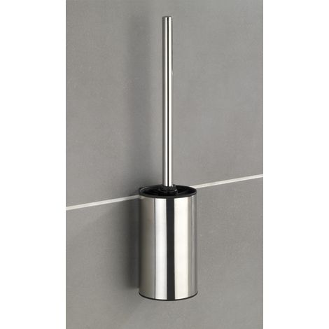 WENKO Turbo-Loc® Edelstahl WC-Garnitur Detroit, rostfrei, Befestigen ohne bohren, Silber glänzend, Edelstahl rostfrei glänzend (1/5)