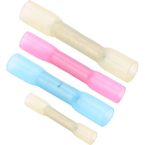 Kit de 100 cosses thermorétractables à sertir étanches pour câbles électriques, série BHT