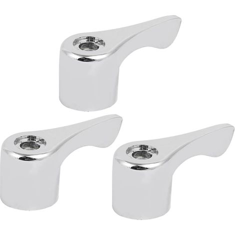 Wasserhahn Zubehör Alloy Universal Fit Griff Kit Adaptateur Robinet Argent Ton 3tlg