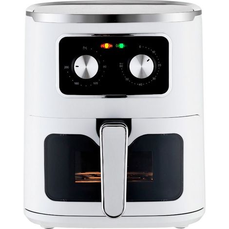 Freidora de aire grande 1500W Airfryer Windows 5000 Freidora sin aceite Cocina rápido y saludable con air fryer mecánica (1/5)