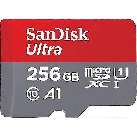 Carte mémoire microSDXC Ultra UHS-I 256 Go - Jusqu'à 100 Mo/s, C10, U1, Full HD, A1 - SDSQUAB-064G-GN6MA