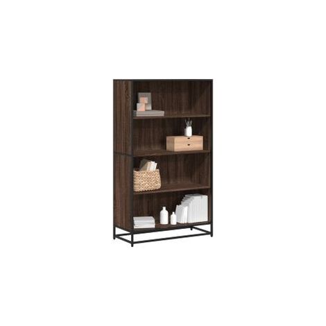 Bibliothèque chêne marron 80,5x35x139 bois d'ingénierie (1/5)