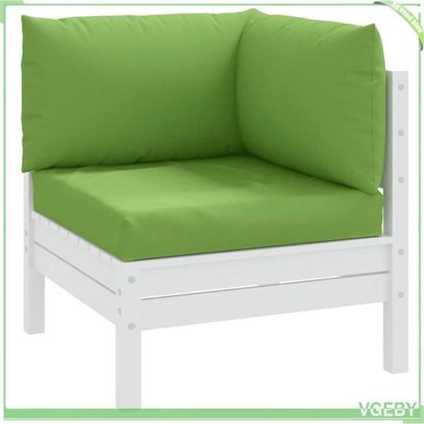 4002657 Coussins de palette lot de 3 vert mélangé tissu (1/5)