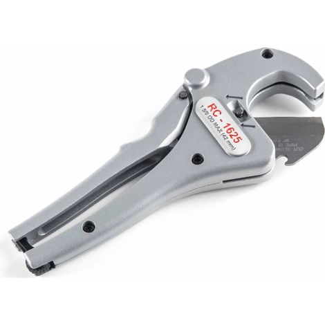 Cortador de tubos y tuberías de plástico con acción de trinquete, mango ergonómico - Ridgid