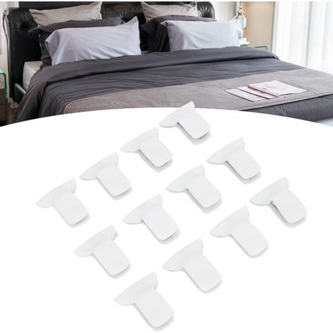 Juego de 12 pinzas extragruesas para edredón que evitan que este se mueva, también para mantas y sábanas, para el hogar y salones de belleza. (1/5)