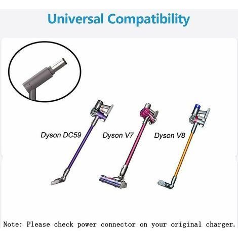 Pour Dyson V6 V7 V8 Chargeur de rechange DC58 DC59 DC61 DC62 SV03 SV04 SV05 SV06 Absolute Animal Fluffy Motorhead Adaptateur alimentaire (1/3)