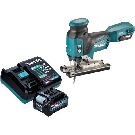 Makita JV 001 GD101 Seghetto alternativo a batteria 40 V max. 135 mm brushless + 1x batteria ricaricabile 2,5 Ah + caricabatterie