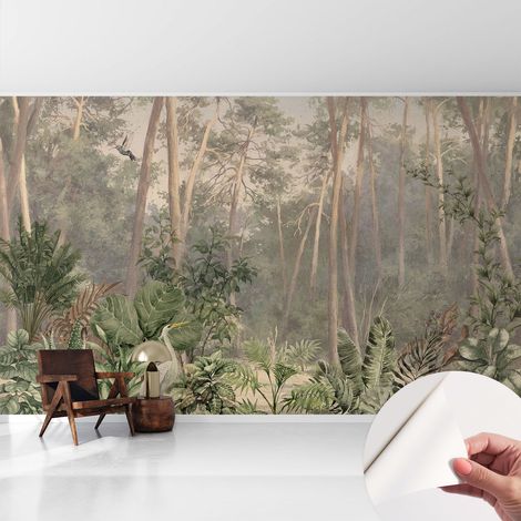 Fotomurale adesivo stickers - per camera da letto - per corridoio - decorazione casa moderna Armonia naturale 416x254 cm (1/5)