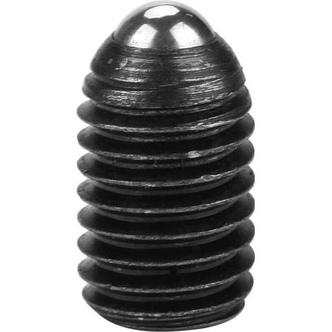 10pcs M10 Filetage à Vis à Bille à Ressort en Acier au Carbone Réglés Noir Plongeur à Ressort à Six Pans Creux (M1020) (1/5)