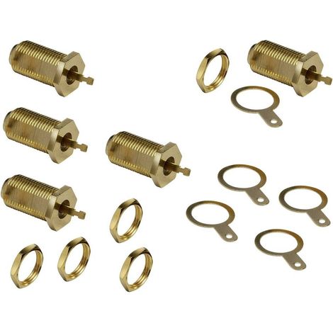 Conectores coaxiales bkl-electronic 0403549 impedancia 75 Ω soldadura