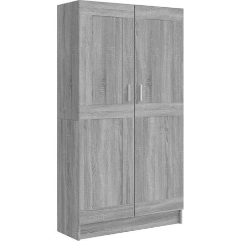 Maison Exclusive - Estantería madera contrachapada gris Sonoma 82 (1/5)