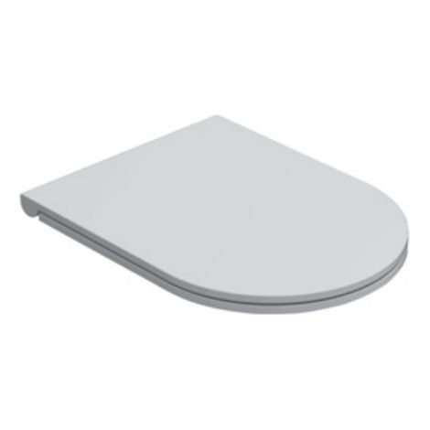 Ceramica Globo – Siège de toilette amovible en duroplast – Système antibactérien – Libération rapide – Dimensions 45,9 x 36,5 cm – Blanc brillant