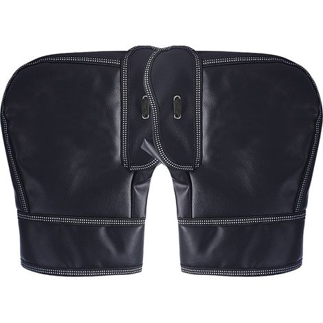 Gants de moto hiver imperméables, manchons de guidon vélo thermiques, protège-mains chauds pour moto, pochettes de guidon anti-froid, gants de protection motocyclette, lot de 2 manchons réutilisables. (1/2)
